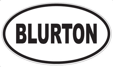 BLURTON - Oval Magnet