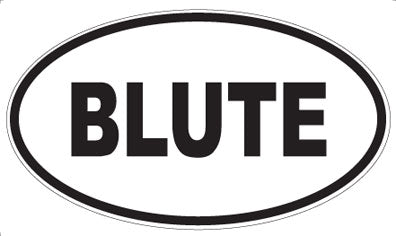 BLUTE - Oval Magnet