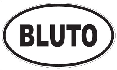 BLUTO - Oval Magnet