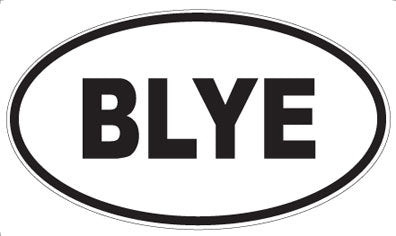 BLYE - Oval Magnet