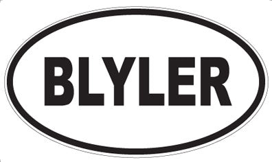 BLYLER - Oval Magnet