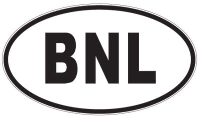 BNL - 3 Letter Initials Oval Sticker