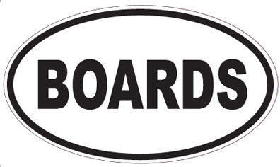 BOARDS - Oval Sticker