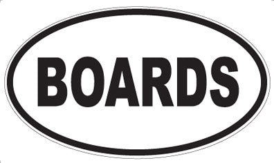 BOARDS - Oval Magnet