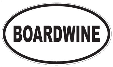 BOARDWINE - Oval Magnet