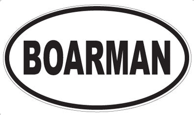 BOARMAN - Oval Magnet