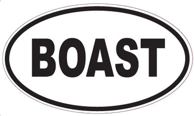BOAST - Oval Sticker