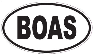 BOAS - Oval Sticker