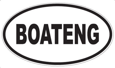 BOATENG - Oval Magnet