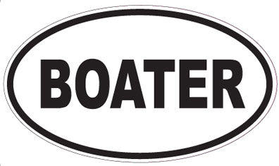 BOATER - Oval Sticker