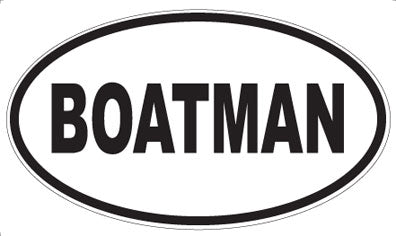 BOATMAN - Oval Magnet