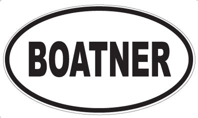 BOATNER - Oval Magnet