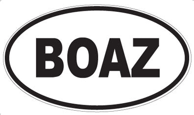 BOAZ - Oval Magnet
