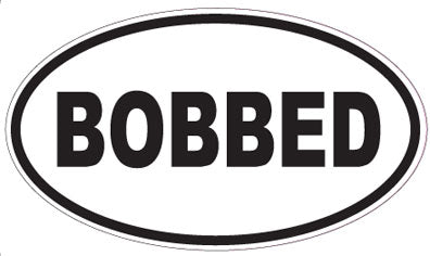 BOBBED - Oval Sticker