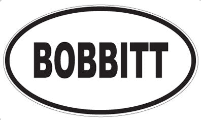 BOBBITT - Oval Magnet