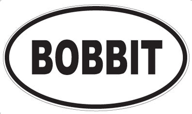BOBBIT - Oval Magnet