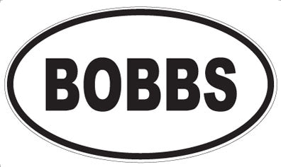 BOBBS - Oval Magnet