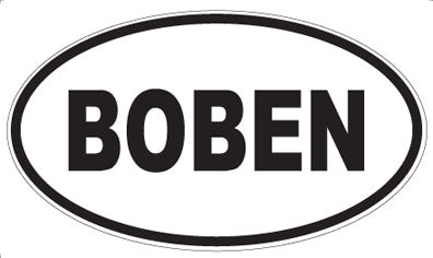 BOBEN - Oval Magnet