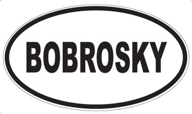 BOBROSKY - Oval Magnet