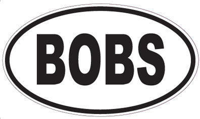 BOBS - Oval Sticker
