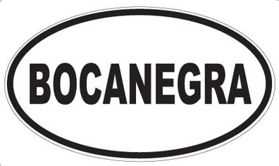 BOCANEGRA - Oval Magnet