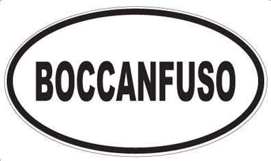 BOCCANFUSO - Oval Magnet