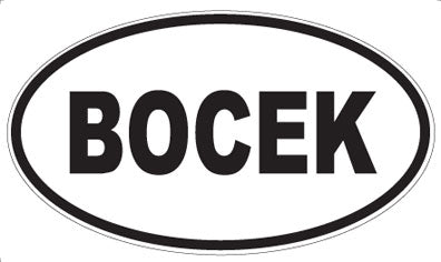 BOCEK - Oval Magnet