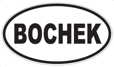 BOCHEK - Oval Magnet