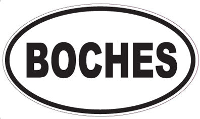 BOCHES - Oval Sticker
