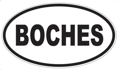 BOCHES - Oval Magnet