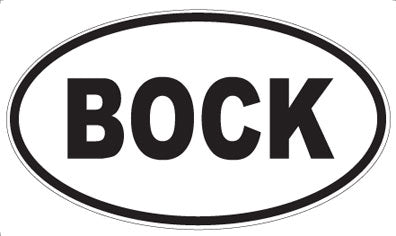 BOCK - Oval Magnet