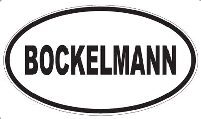 BOCKELMANN - Oval Magnet