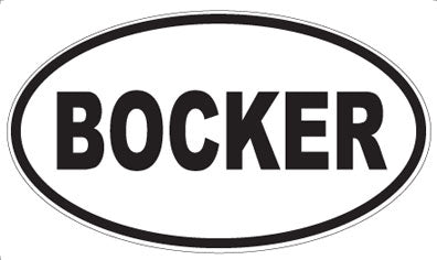 BOCKER - Oval Magnet