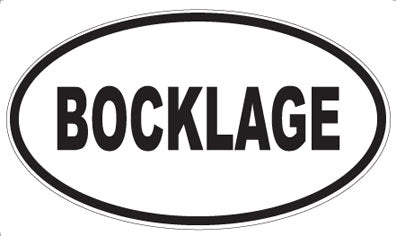 BOCKLAGE - Oval Magnet