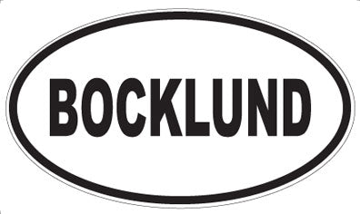 BOCKLUND - Oval Magnet
