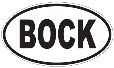 BOCK - Oval Sticker