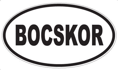 BOCSKOR - Oval Magnet