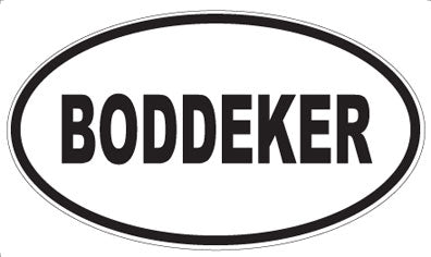 BODDEKER - Oval Magnet