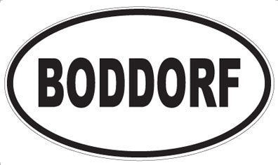 BODDORF - Oval Magnet
