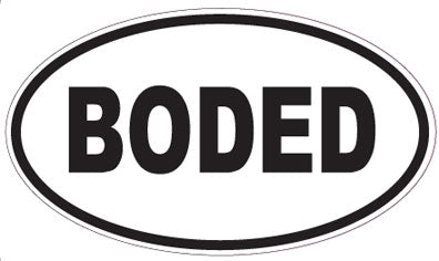 BODED - Oval Sticker