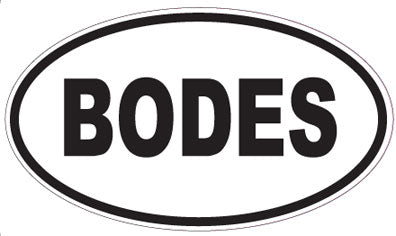 BODES - Oval Sticker