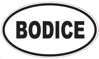 BODICE - Oval Sticker