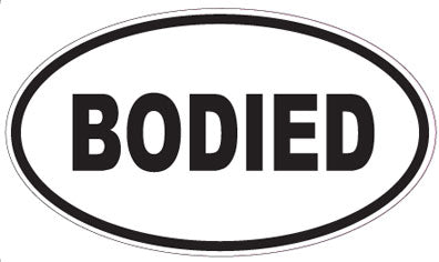 BODIED - Oval Sticker
