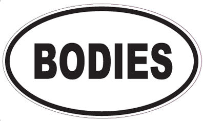 BODIES - Oval Sticker