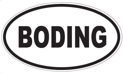 BODING - Oval Sticker