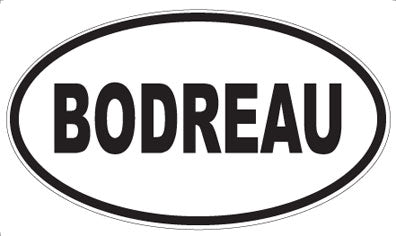 BODREAU - Oval Magnet