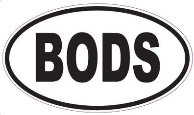 BODS - Oval Sticker