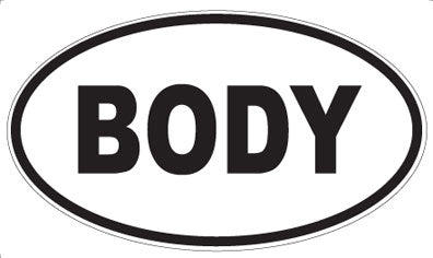 BODY - Oval Magnet
