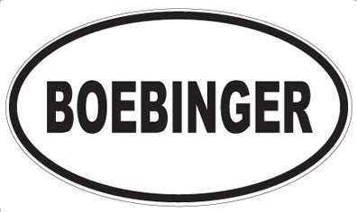 BOEBINGER - Oval Magnet