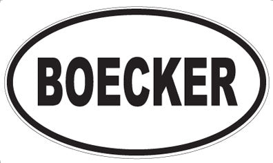 BOECKER - Oval Magnet
